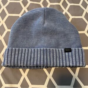 Levi’s Cozy Knit Cuffed Logo Patch Blue Beanie OS